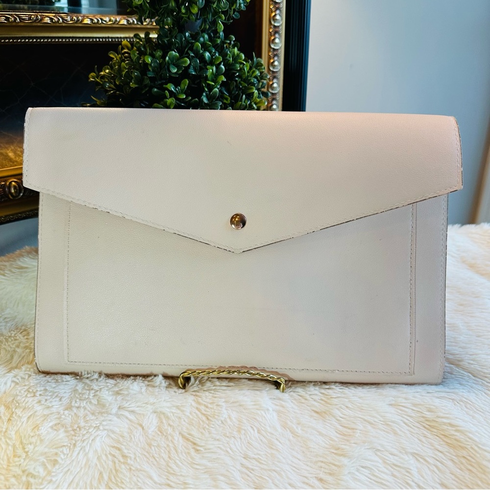 🎀 GLASS LADDER & CO. SOFT PINK VEGAN LEATHER PORTFOLIO OFFICE BAG 💼  FAIR